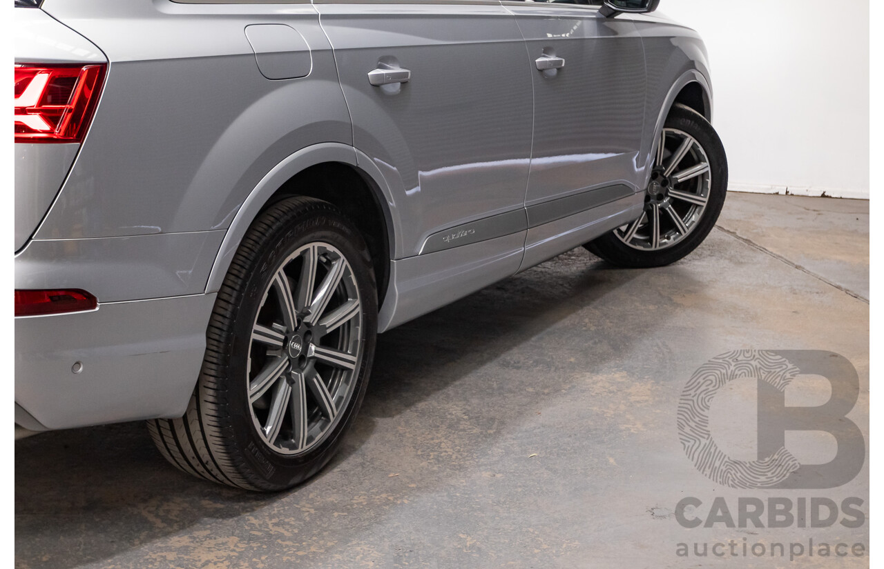 01/2015 Audi Q7 3.0 TDI Quattro 200kW (AWD) 4M 4D Wagon Florett Silver Turbo Diesel 3.0L - 7 Seats