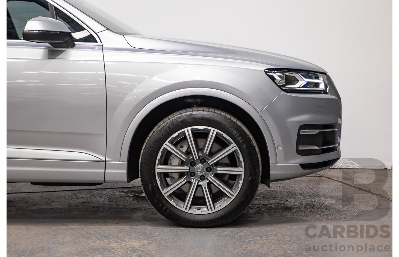 01/2015 Audi Q7 3.0 TDI Quattro 200kW (AWD) 4M 4D Wagon Florett Silver Turbo Diesel 3.0L - 7 Seats