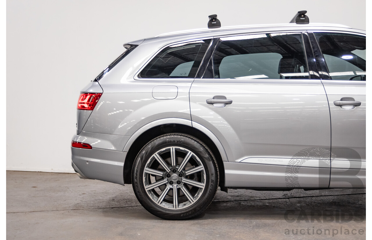 01/2015 Audi Q7 3.0 TDI Quattro 200kW (AWD) 4M 4D Wagon Florett Silver Turbo Diesel 3.0L - 7 Seats