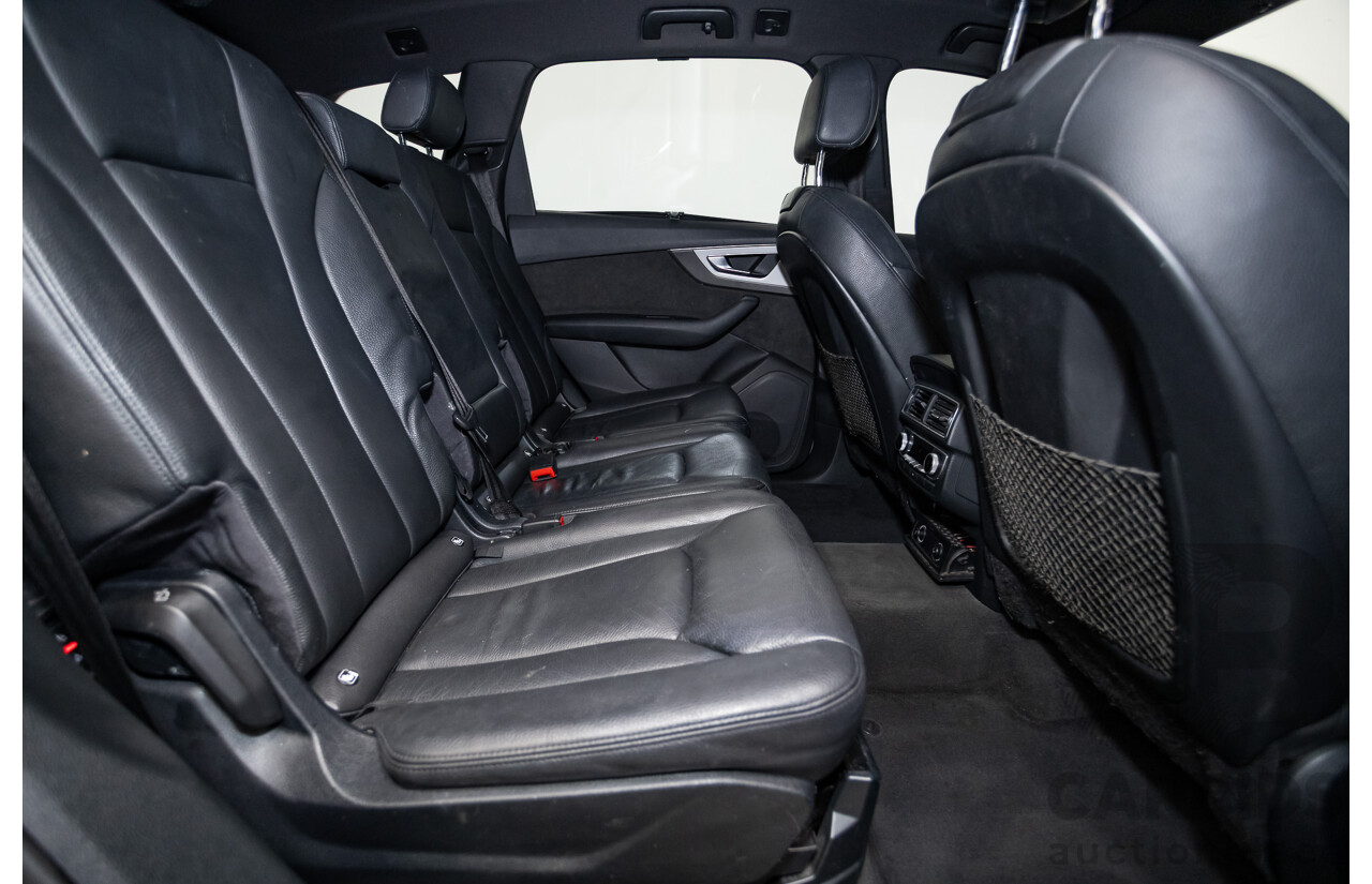 01/2015 Audi Q7 3.0 TDI Quattro 200kW (AWD) 4M 4D Wagon Florett Silver Turbo Diesel 3.0L - 7 Seats
