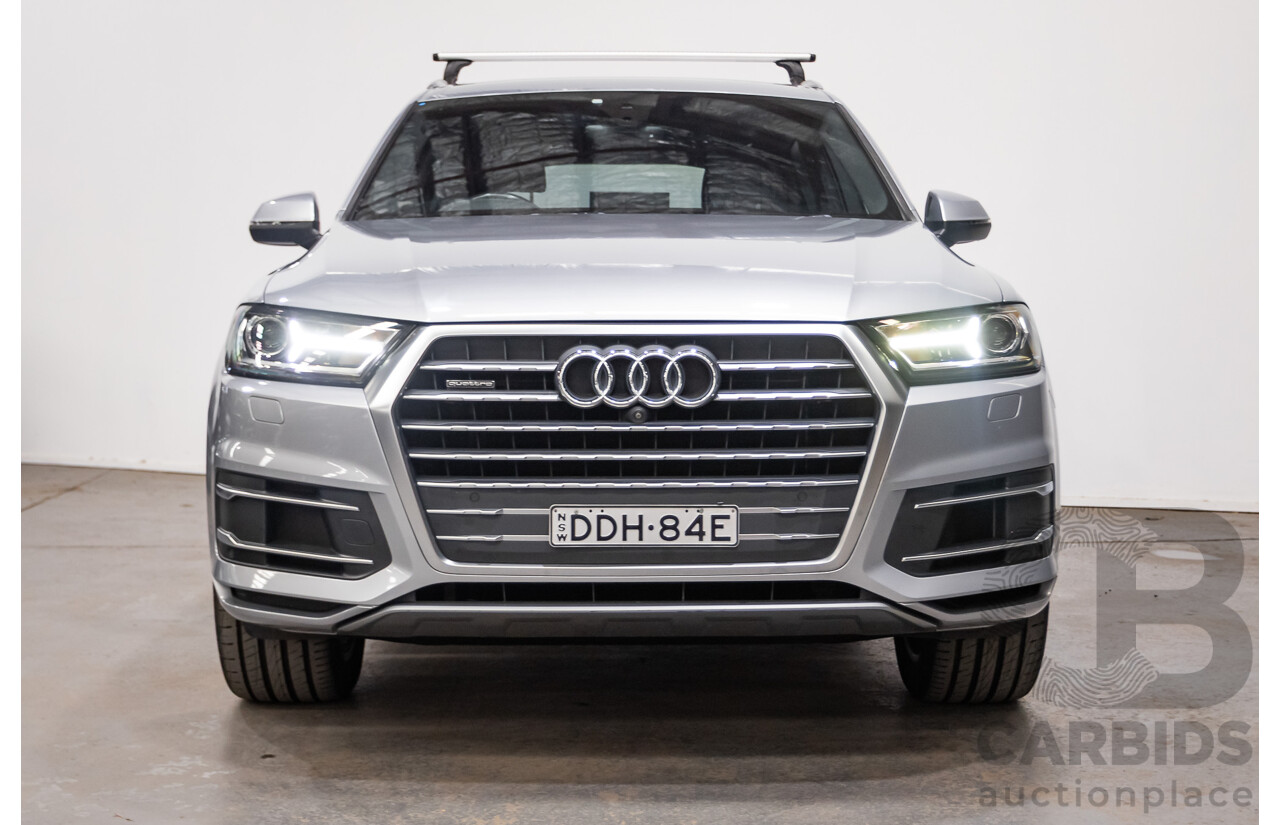 01/2015 Audi Q7 3.0 TDI Quattro 200kW (AWD) 4M 4D Wagon Florett Silver Turbo Diesel 3.0L - 7 Seats