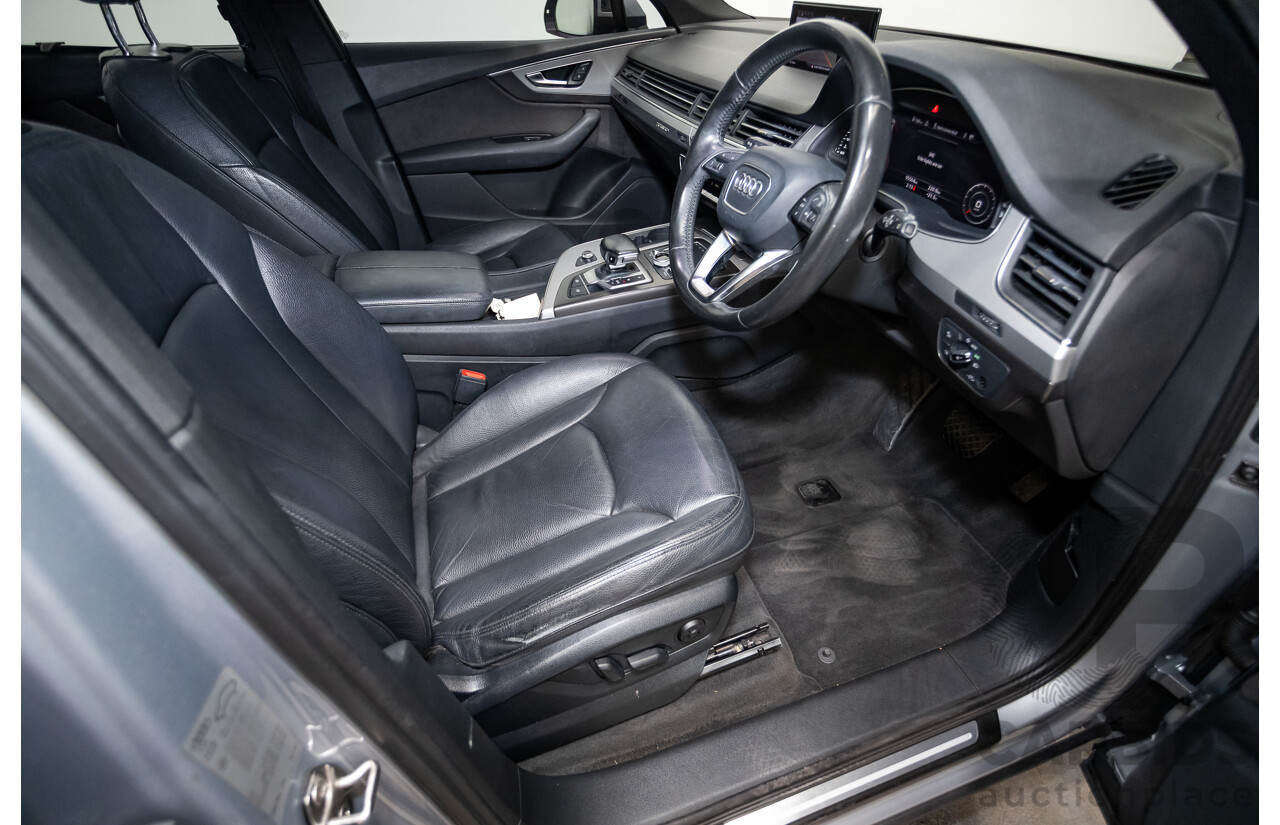 01/2015 Audi Q7 3.0 TDI Quattro 200kW (AWD) 4M 4D Wagon Florett Silver Turbo Diesel 3.0L - 7 Seats