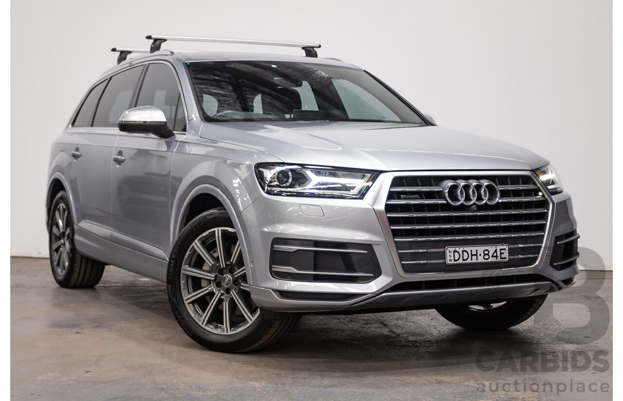 01/2015 Audi Q7 3.0 TDI Quattro 200kW (AWD) 4M 4D Wagon Florett Silver Turbo Diesel 3.0L - 7 Seats