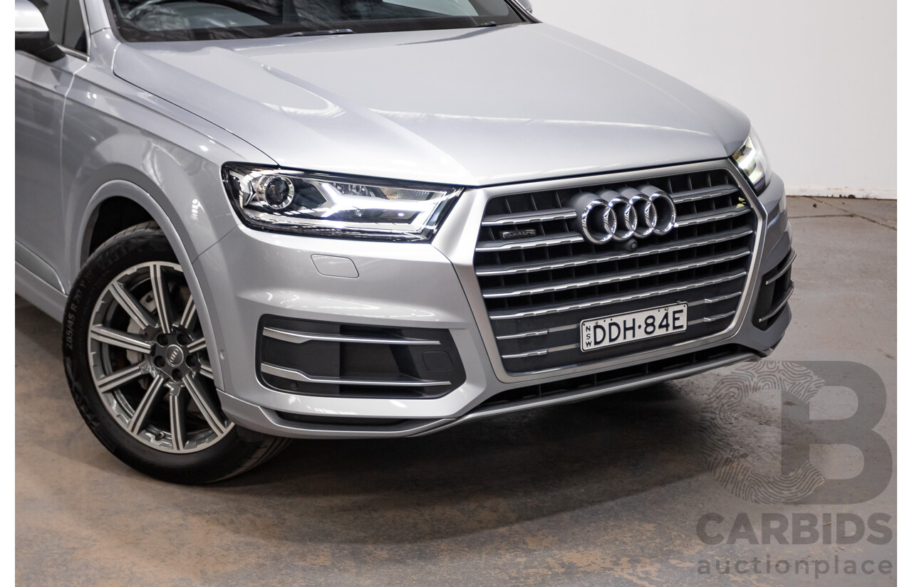 01/2015 Audi Q7 3.0 TDI Quattro 200kW (AWD) 4M 4D Wagon Florett Silver Turbo Diesel 3.0L - 7 Seats