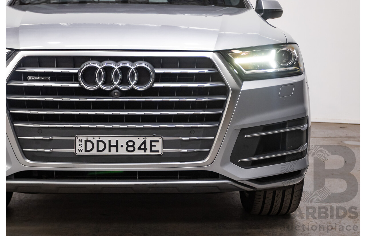 01/2015 Audi Q7 3.0 TDI Quattro 200kW (AWD) 4M 4D Wagon Florett Silver Turbo Diesel 3.0L - 7 Seats