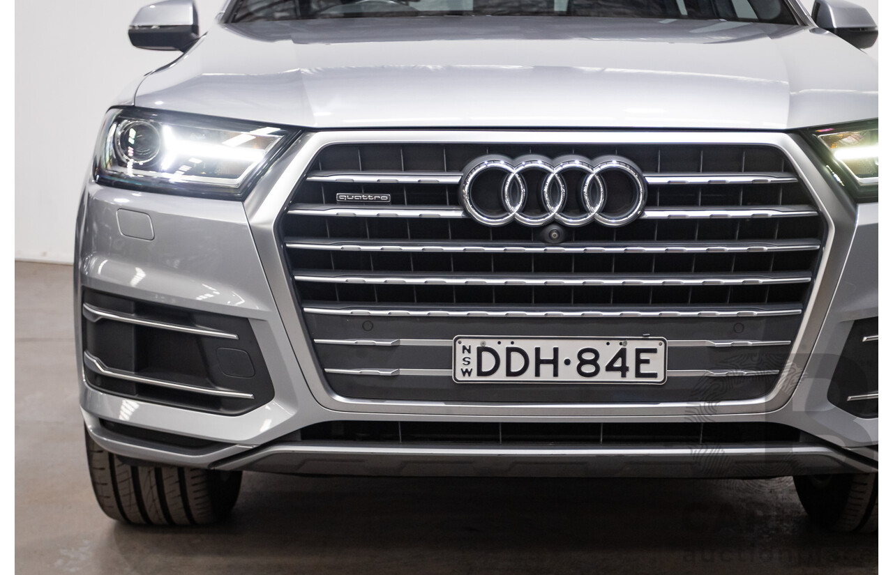 01/2015 Audi Q7 3.0 TDI Quattro 200kW (AWD) 4M 4D Wagon Florett Silver Turbo Diesel 3.0L - 7 Seats