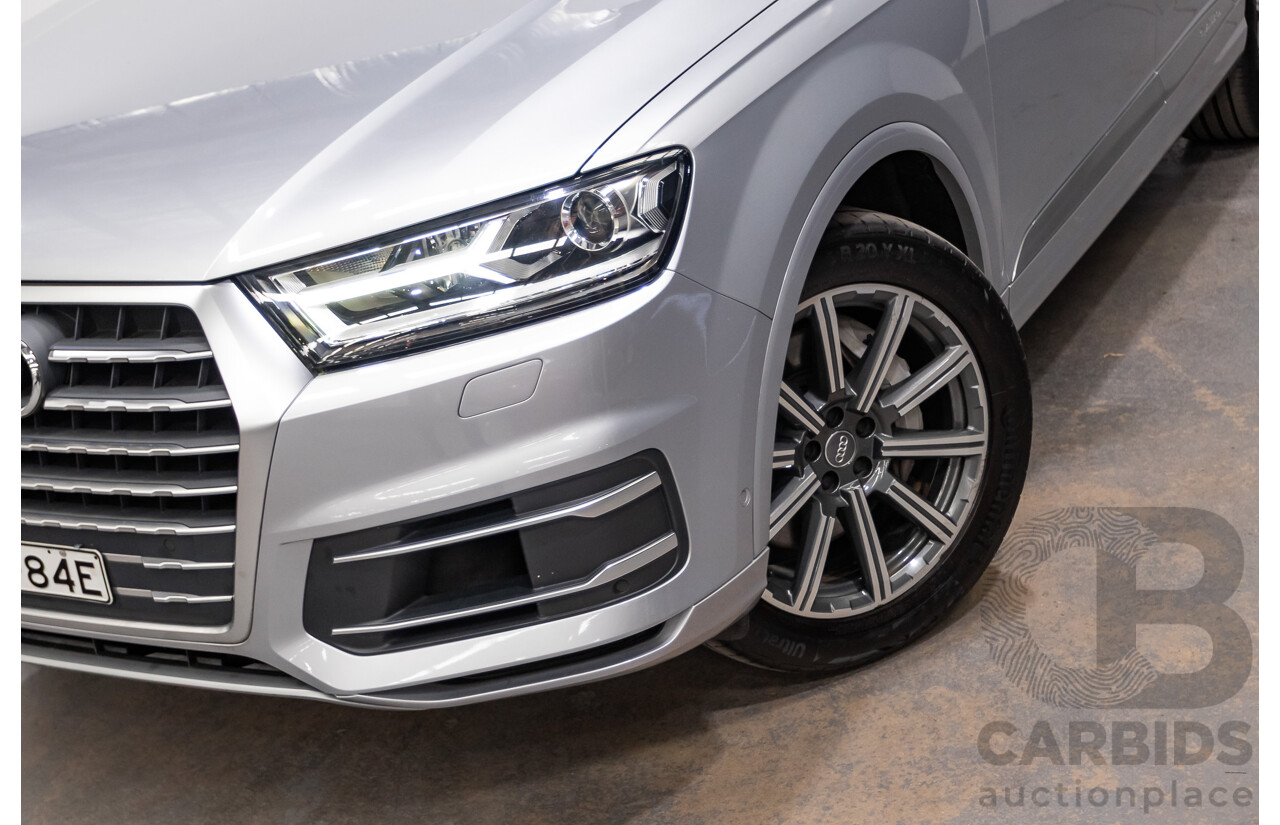 01/2015 Audi Q7 3.0 TDI Quattro 200kW (AWD) 4M 4D Wagon Florett Silver Turbo Diesel 3.0L - 7 Seats