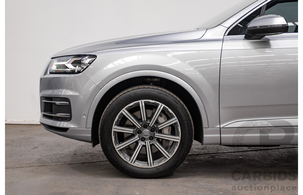 01/2015 Audi Q7 3.0 TDI Quattro 200kW (AWD) 4M 4D Wagon Florett Silver Turbo Diesel 3.0L - 7 Seats
