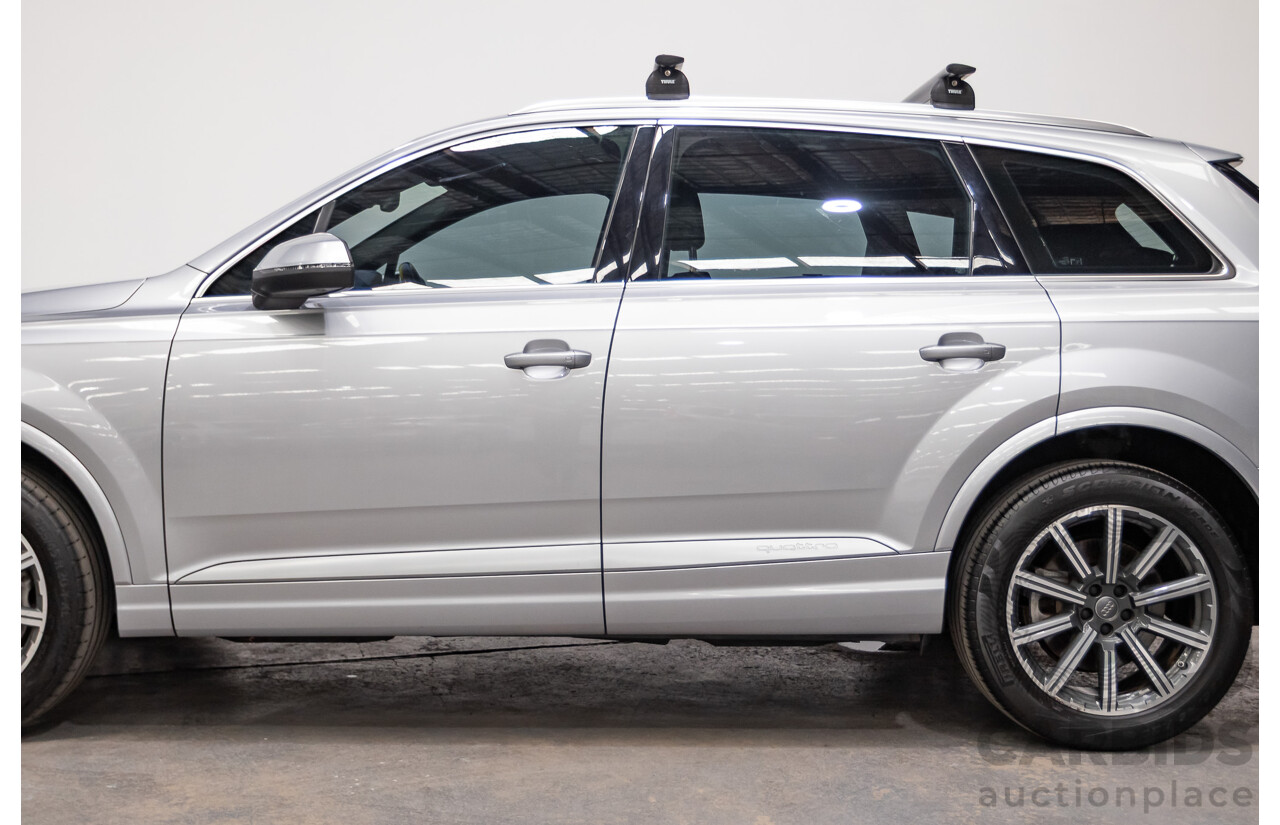 01/2015 Audi Q7 3.0 TDI Quattro 200kW (AWD) 4M 4D Wagon Florett Silver Turbo Diesel 3.0L - 7 Seats