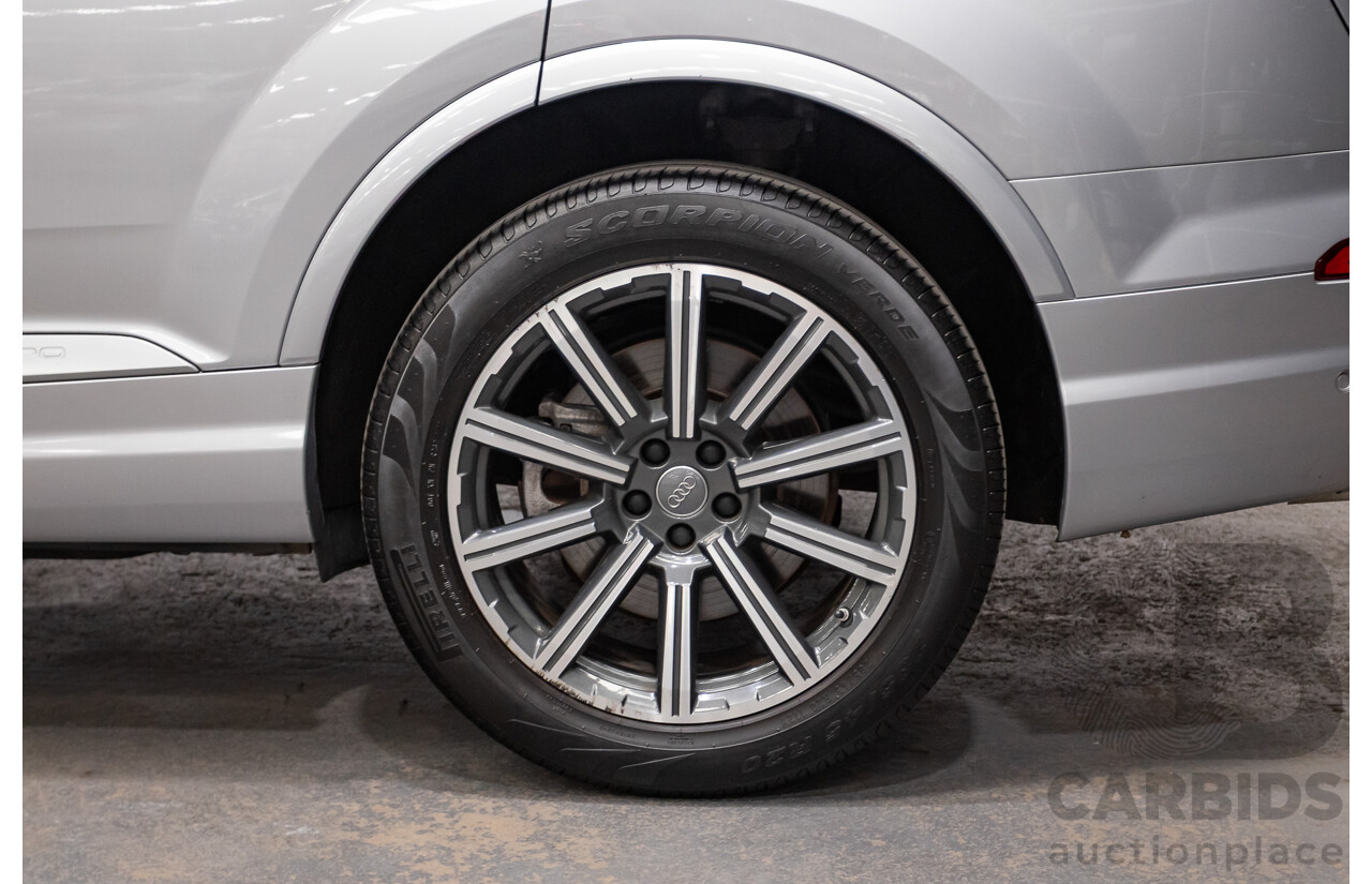 01/2015 Audi Q7 3.0 TDI Quattro 200kW (AWD) 4M 4D Wagon Florett Silver Turbo Diesel 3.0L - 7 Seats