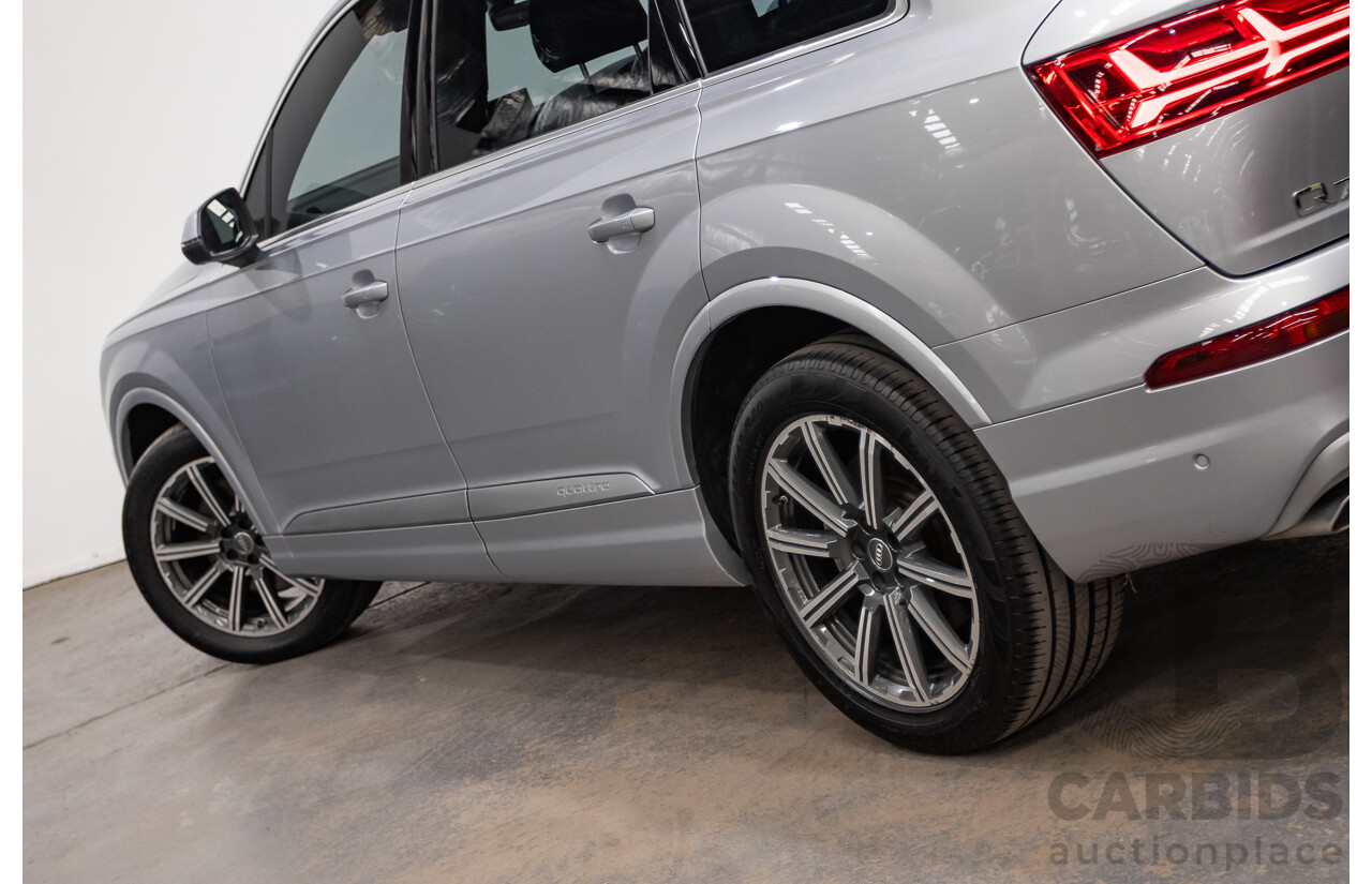 01/2015 Audi Q7 3.0 TDI Quattro 200kW (AWD) 4M 4D Wagon Florett Silver Turbo Diesel 3.0L - 7 Seats