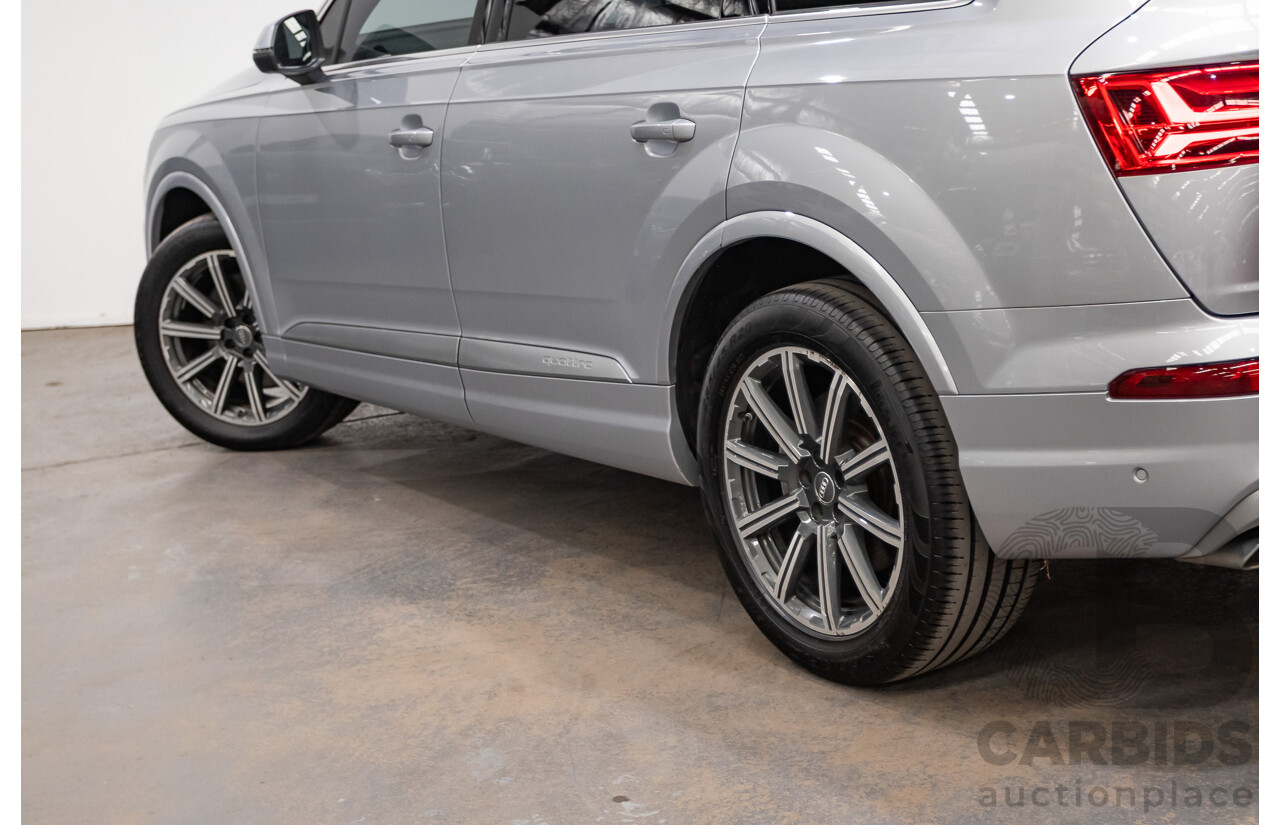01/2015 Audi Q7 3.0 TDI Quattro 200kW (AWD) 4M 4D Wagon Florett Silver Turbo Diesel 3.0L - 7 Seats