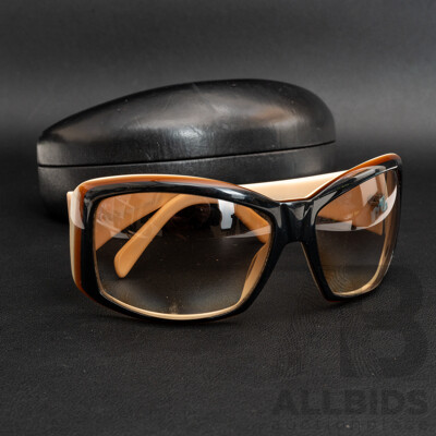 Versace MOD. 4069 405/13 Brown Tan Cream Sunglasses, Made in Italy