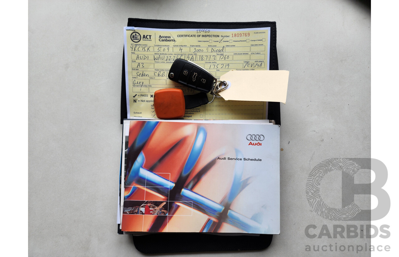 5/2009 Audi A3 Sportback 2.0 TDI Ambition 8P MY09 5d Hatchback Grey 2.0L