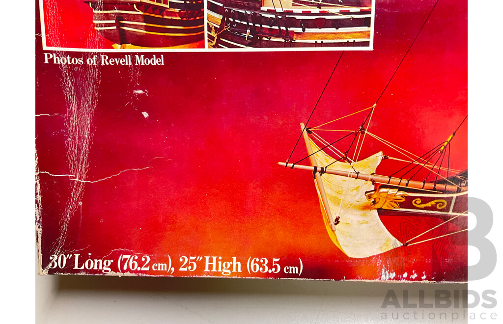 Vintage Revell English Man O'war 16 Century Elizabethan Galleon