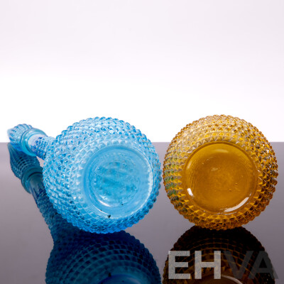 Matched Pair of Vintage Glass Genie Bottles