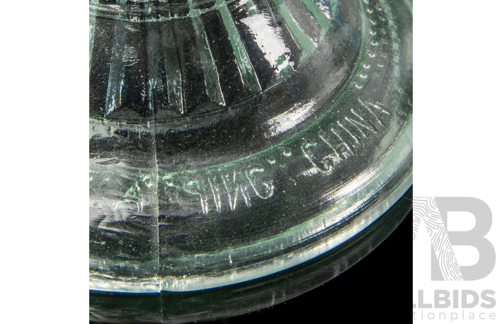 Collection of Three Glass Oil Lamps