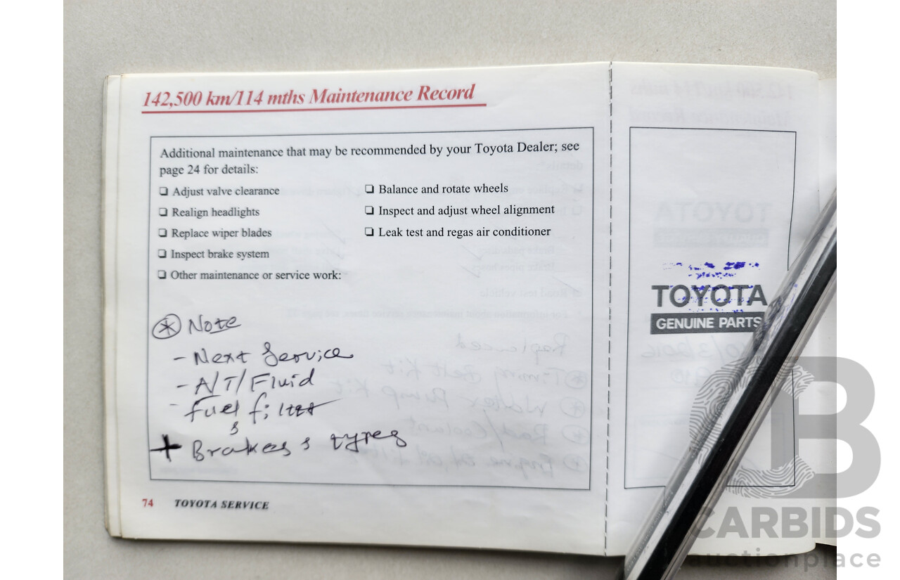 11/2000 Toyota Camry CSi MCV20R 4d Sedan Silver 3.0L