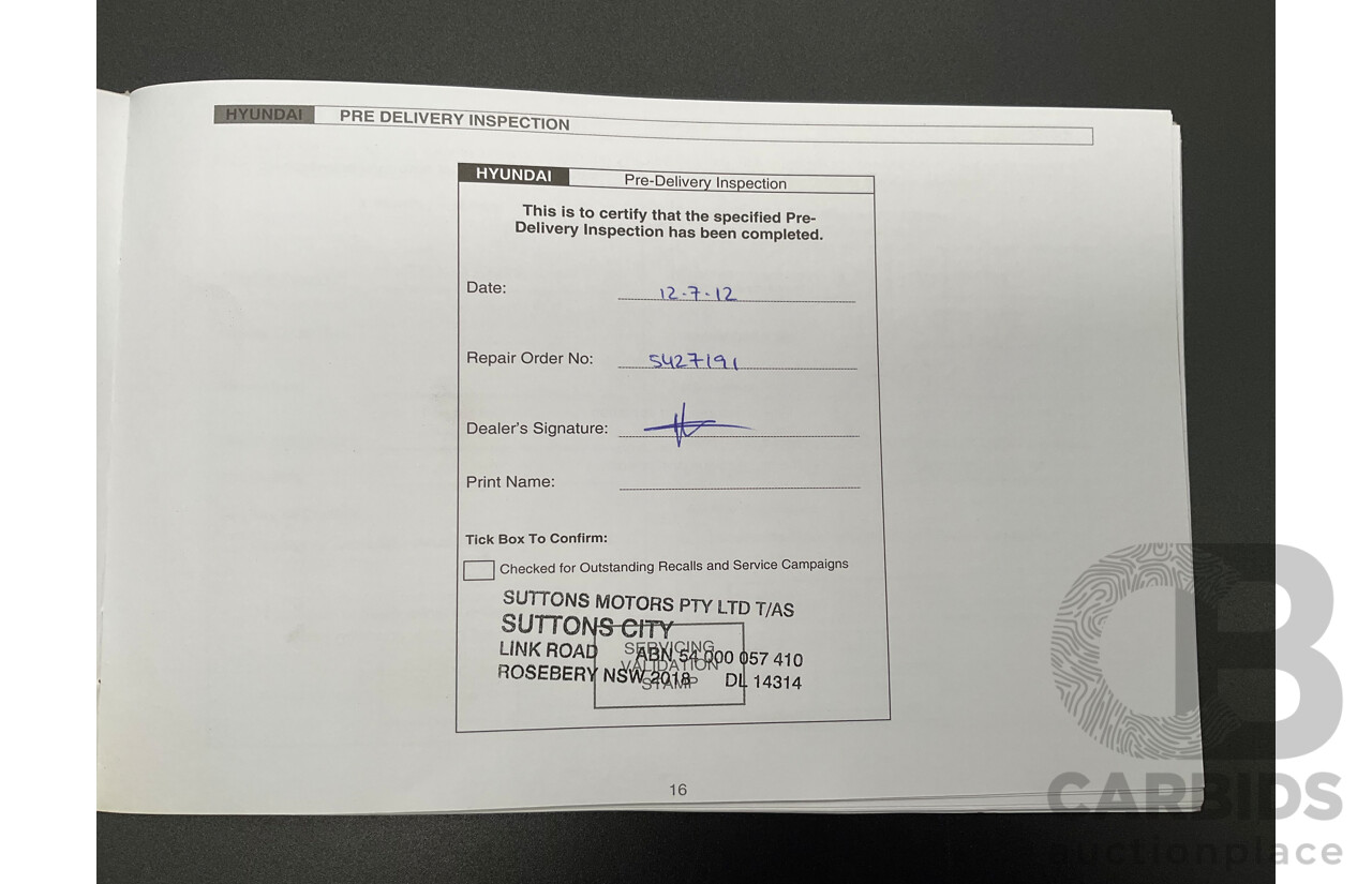 8/2011 Hyundai iLoad TQ MY11 4d Van Ceramic White Turbo Diesel 2.5L