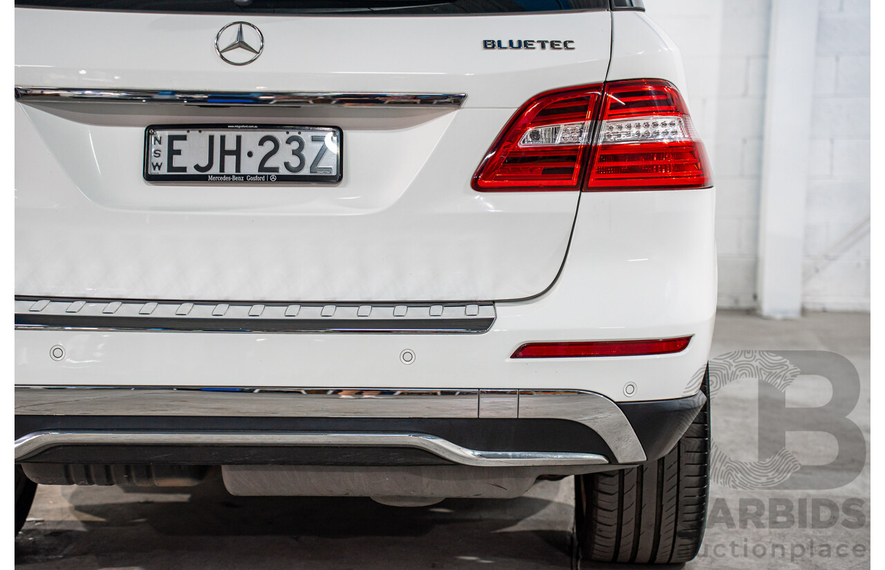 6/2015 Mercedes-Benz ML 250 CDI Bluetec (4x4) 166 MY14 4d Wagon Polar White Turbo Diesel 2.1L