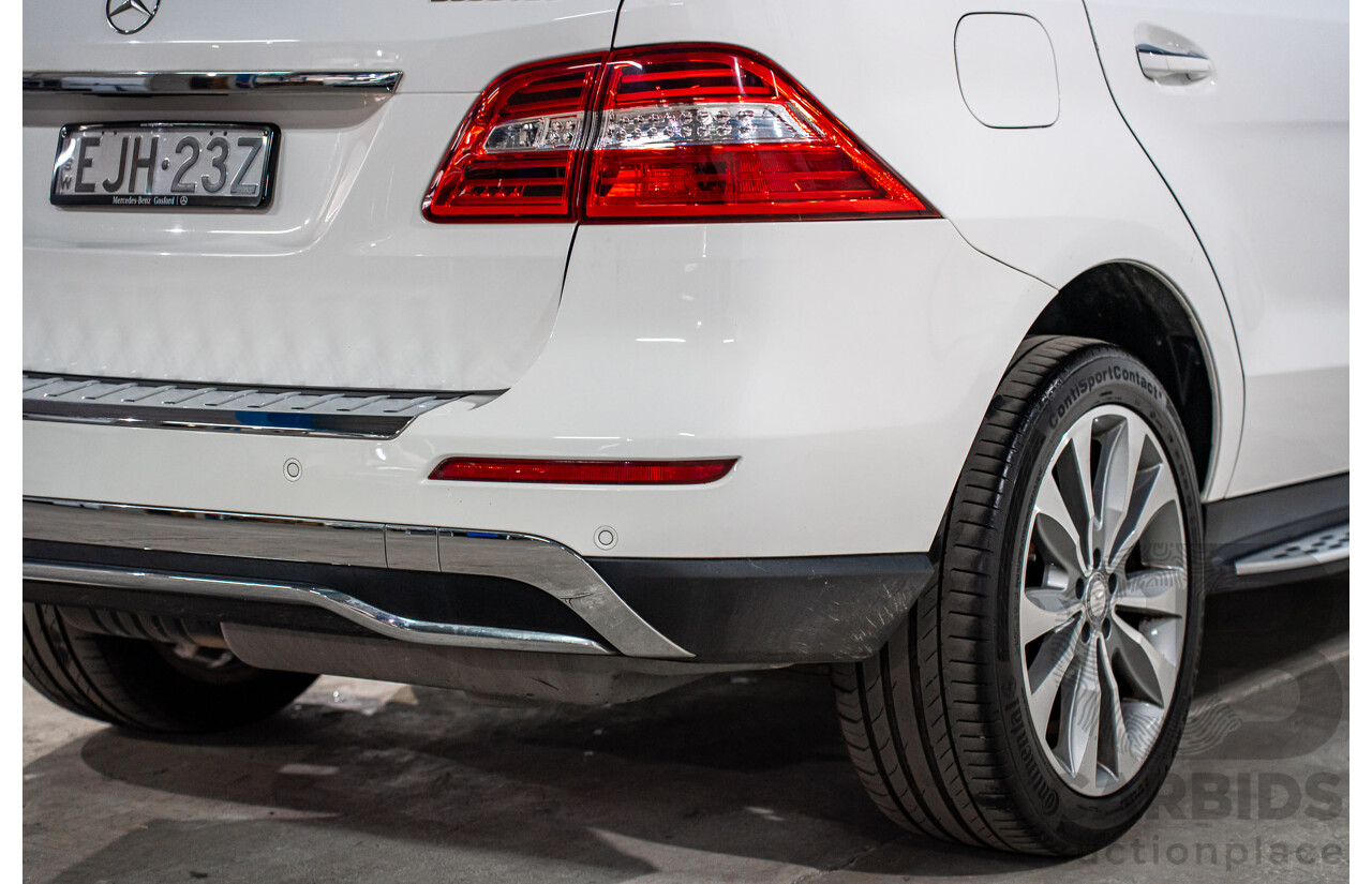 6/2015 Mercedes-Benz ML 250 CDI Bluetec (4x4) 166 MY14 4d Wagon Polar White Turbo Diesel 2.1L