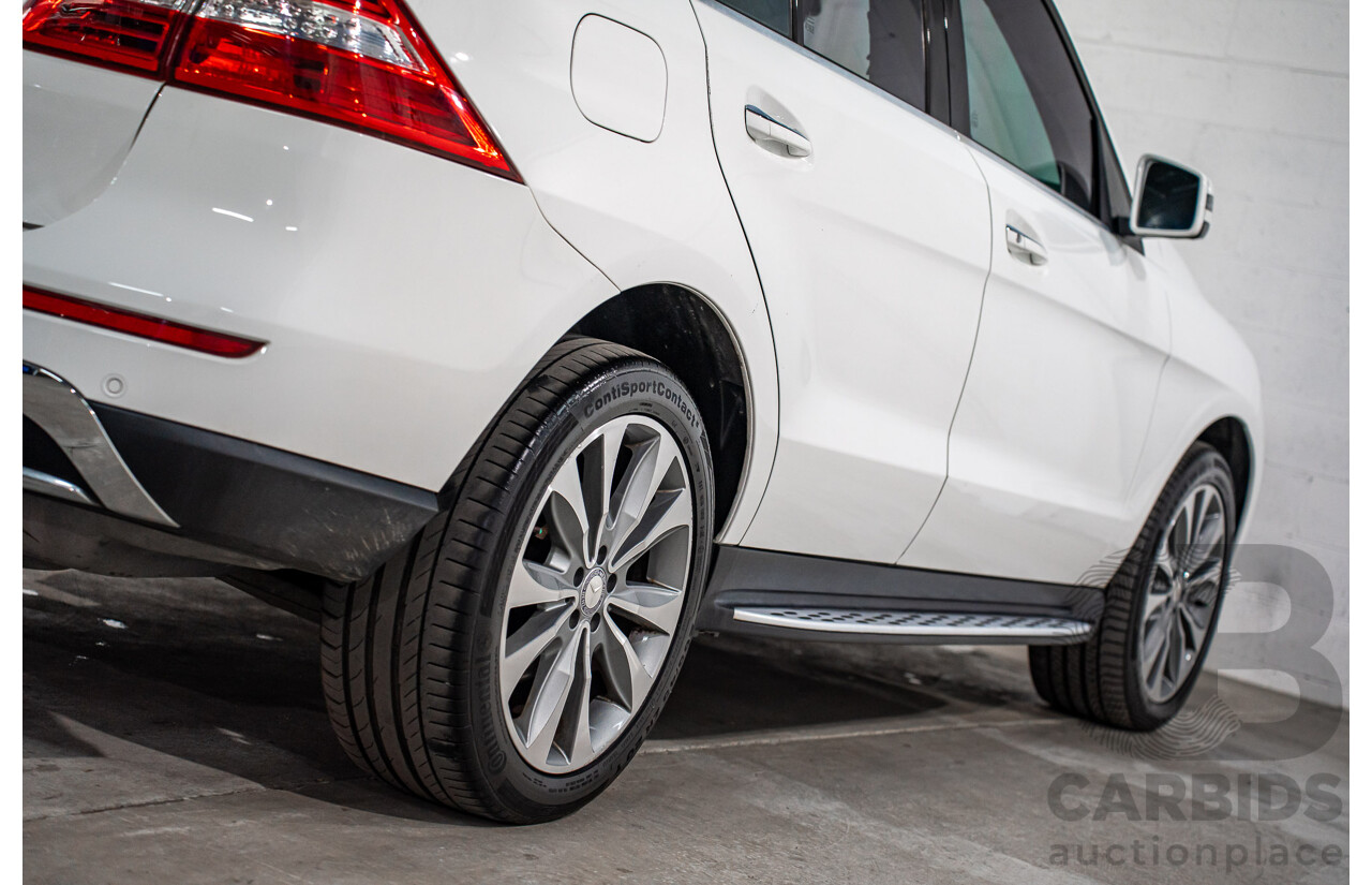 6/2015 Mercedes-Benz ML 250 CDI Bluetec (4x4) 166 MY14 4d Wagon Polar White Turbo Diesel 2.1L