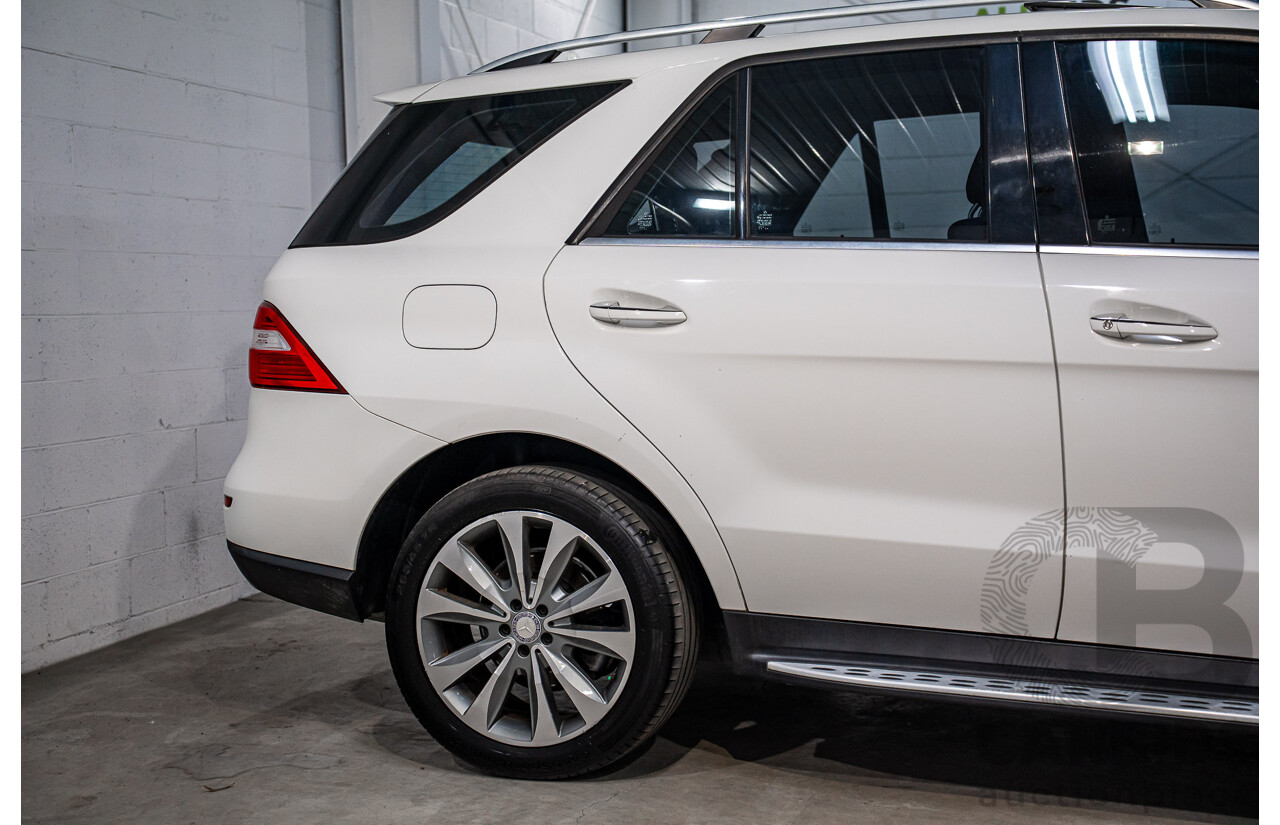 6/2015 Mercedes-Benz ML 250 CDI Bluetec (4x4) 166 MY14 4d Wagon Polar White Turbo Diesel 2.1L