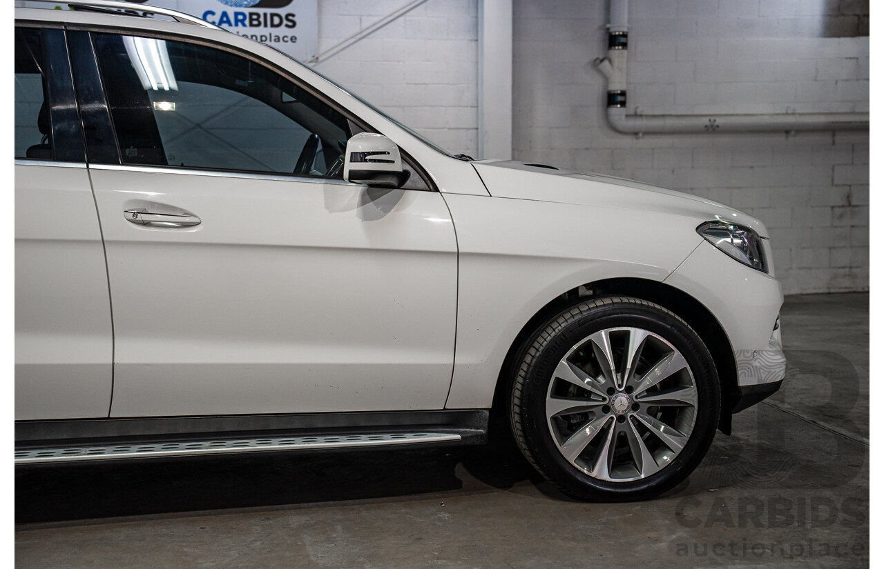 6/2015 Mercedes-Benz ML 250 CDI Bluetec (4x4) 166 MY14 4d Wagon Polar White Turbo Diesel 2.1L