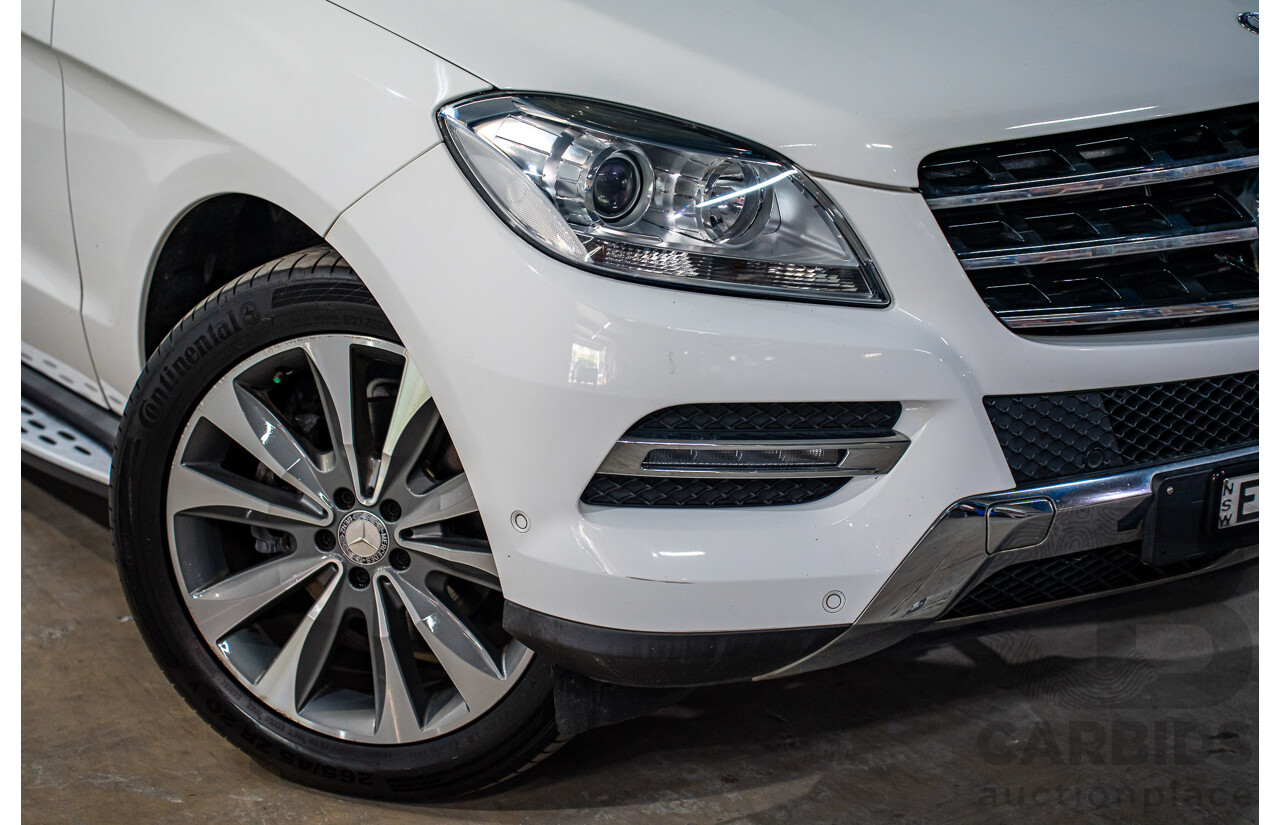 6/2015 Mercedes-Benz ML 250 CDI Bluetec (4x4) 166 MY14 4d Wagon Polar White Turbo Diesel 2.1L
