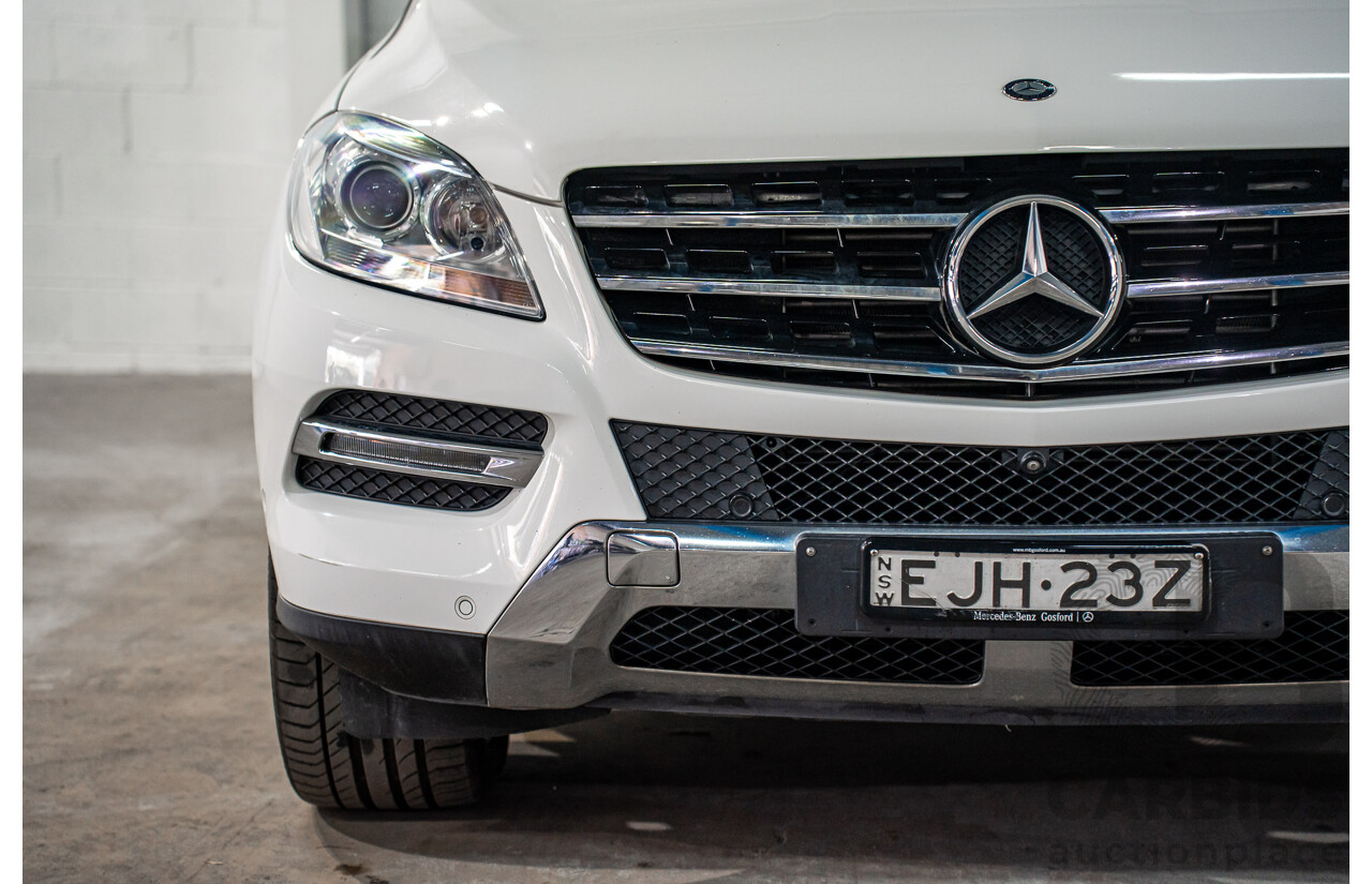 6/2015 Mercedes-Benz ML 250 CDI Bluetec (4x4) 166 MY14 4d Wagon Polar White Turbo Diesel 2.1L