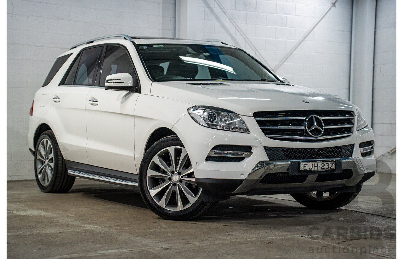 6/2015 Mercedes-Benz ML 250 CDI Bluetec (4x4) 166 MY14 4d Wagon Polar White Turbo Diesel 2.1L