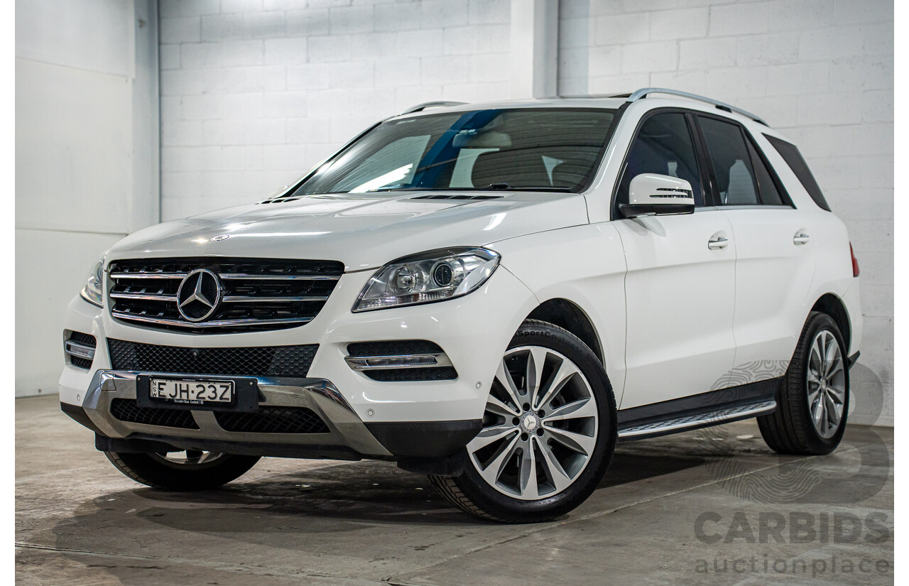 6/2015 Mercedes-Benz ML 250 CDI Bluetec (4x4) 166 MY14 4d Wagon Polar White Turbo Diesel 2.1L