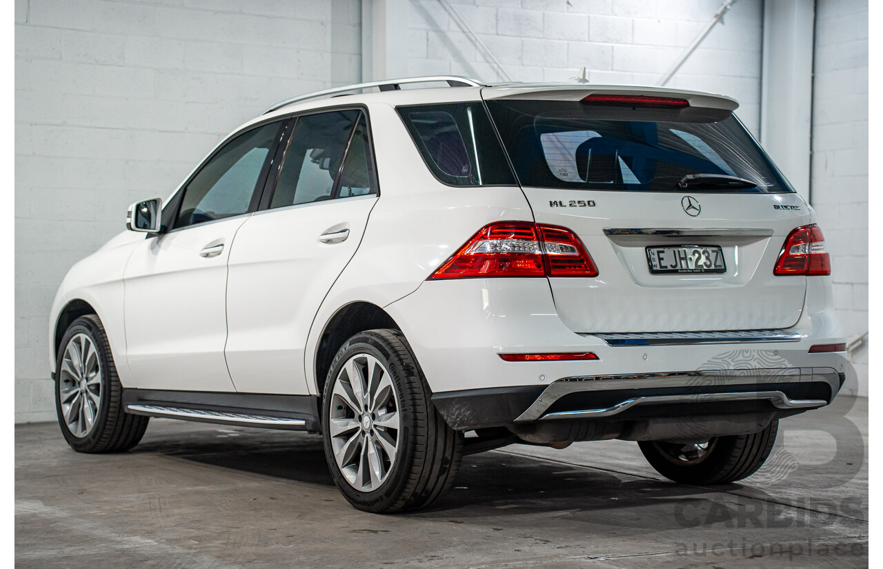 6/2015 Mercedes-Benz ML 250 CDI Bluetec (4x4) 166 MY14 4d Wagon Polar White Turbo Diesel 2.1L