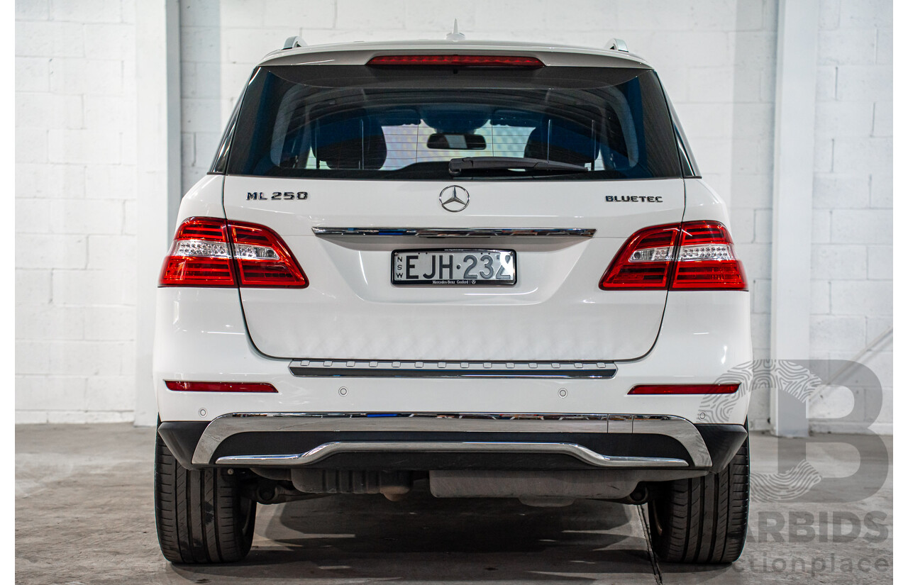 6/2015 Mercedes-Benz ML 250 CDI Bluetec (4x4) 166 MY14 4d Wagon Polar White Turbo Diesel 2.1L
