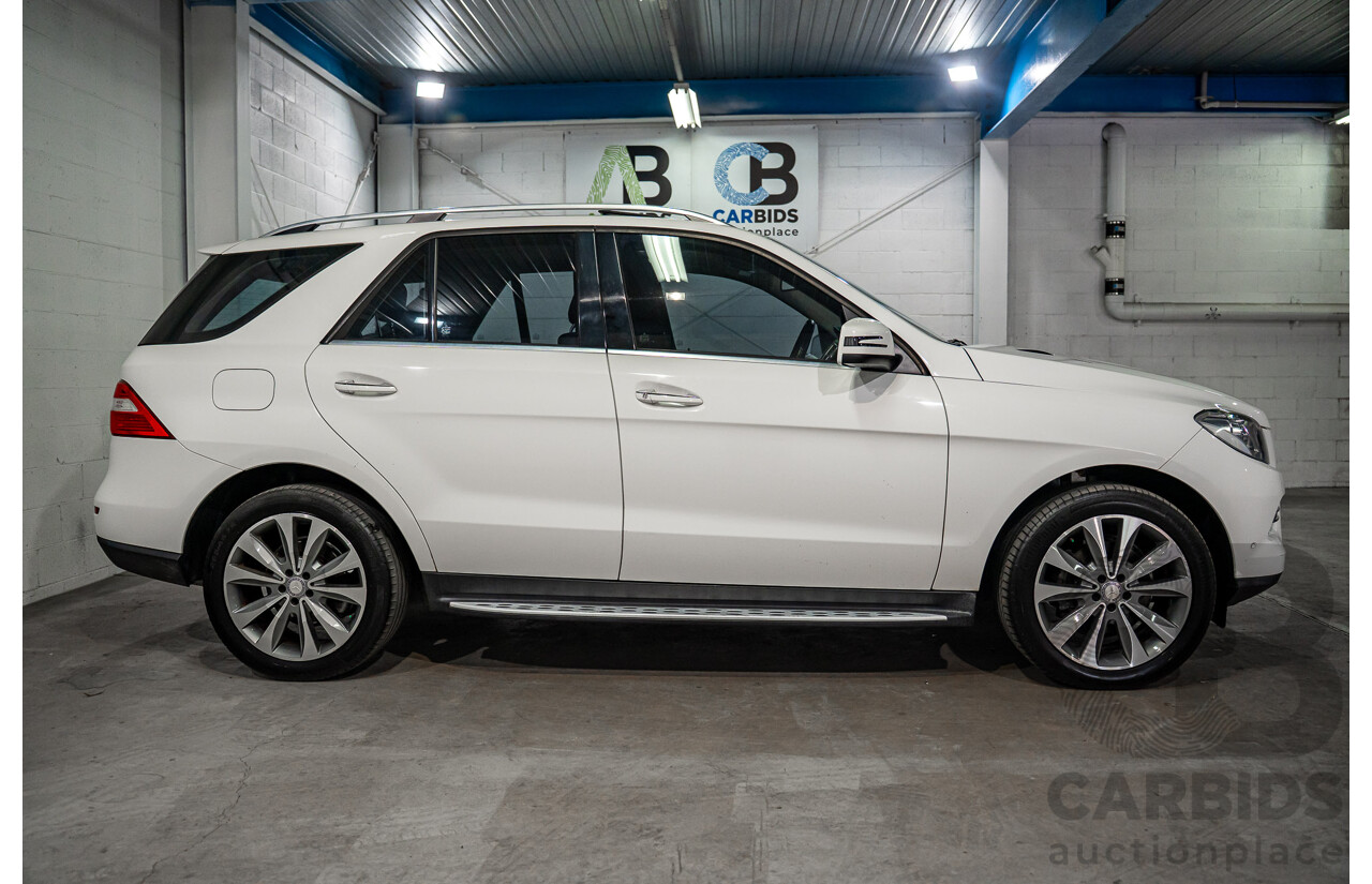 6/2015 Mercedes-Benz ML 250 CDI Bluetec (4x4) 166 MY14 4d Wagon Polar White Turbo Diesel 2.1L