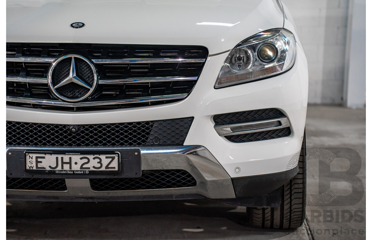 6/2015 Mercedes-Benz ML 250 CDI Bluetec (4x4) 166 MY14 4d Wagon Polar White Turbo Diesel 2.1L