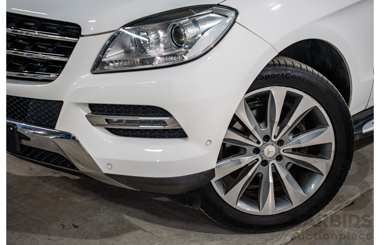 6/2015 Mercedes-Benz ML 250 CDI Bluetec (4x4) 166 MY14 4d Wagon Polar White Turbo Diesel 2.1L