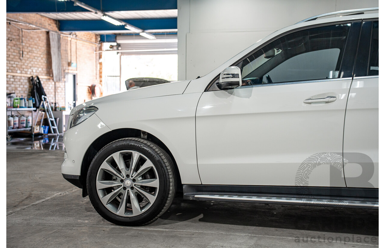 6/2015 Mercedes-Benz ML 250 CDI Bluetec (4x4) 166 MY14 4d Wagon Polar White Turbo Diesel 2.1L