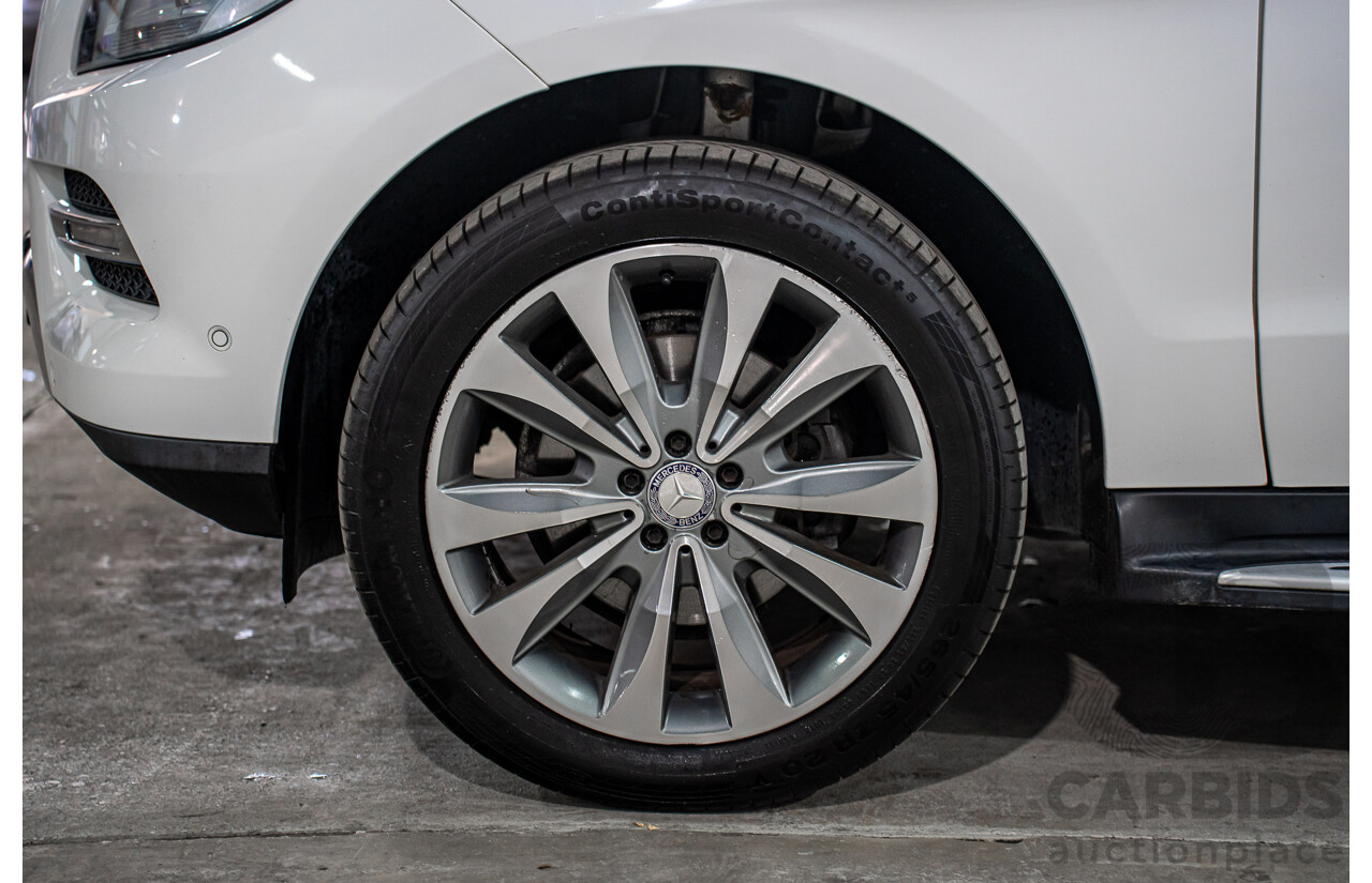 6/2015 Mercedes-Benz ML 250 CDI Bluetec (4x4) 166 MY14 4d Wagon Polar White Turbo Diesel 2.1L