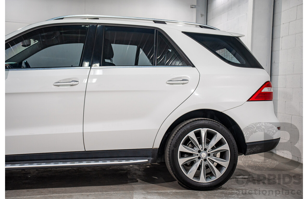 6/2015 Mercedes-Benz ML 250 CDI Bluetec (4x4) 166 MY14 4d Wagon Polar White Turbo Diesel 2.1L