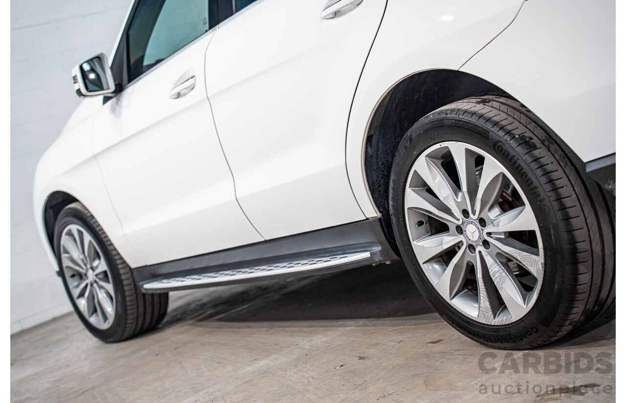 6/2015 Mercedes-Benz ML 250 CDI Bluetec (4x4) 166 MY14 4d Wagon Polar White Turbo Diesel 2.1L