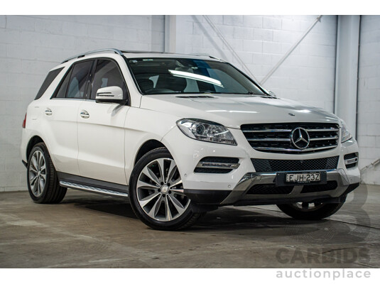 6/2015 Mercedes-Benz ML 250 CDI Bluetec (4x4) 166 MY14 4d Wagon Polar White Turbo Diesel 2.1L