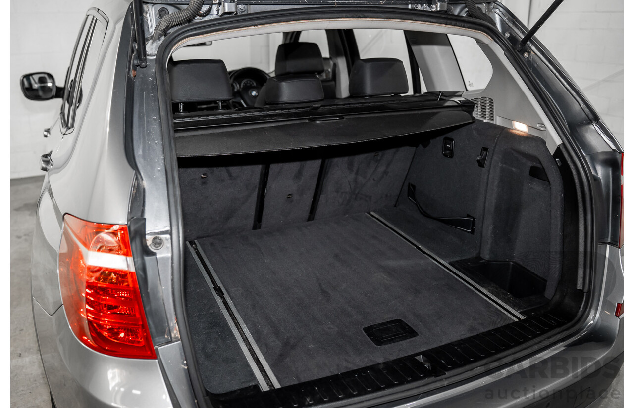 3/2012 BMW X3 xDrive20i F25 4d Wagon Space Grey Metallic Turbo 2.0L