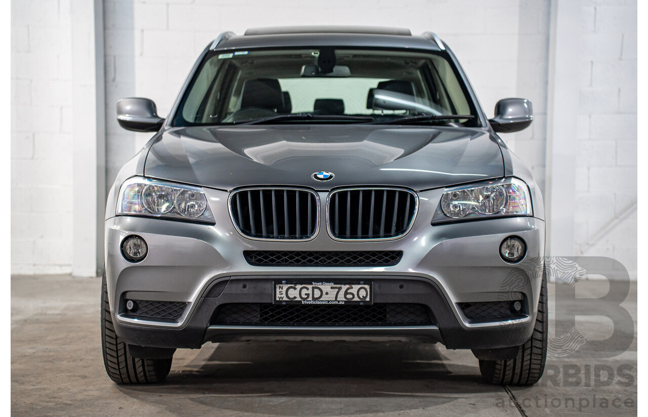 3/2012 BMW X3 xDrive20i F25 4d Wagon Space Grey Metallic Turbo 2.0L