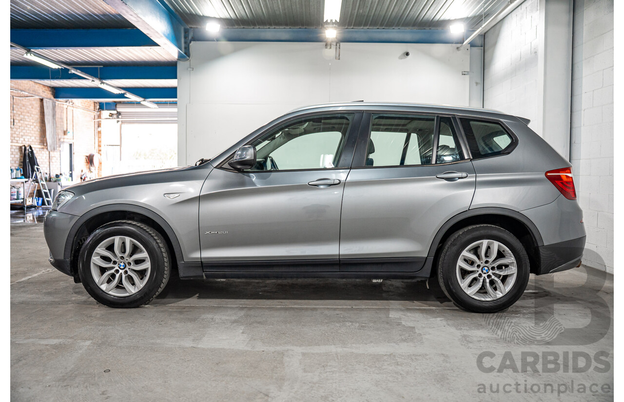 3/2012 BMW X3 xDrive20i F25 4d Wagon Space Grey Metallic Turbo 2.0L