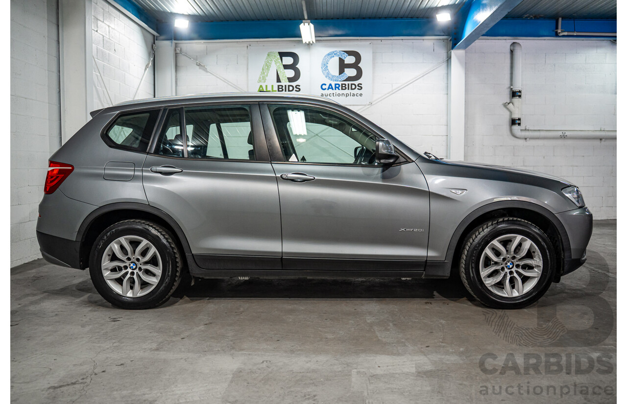 3/2012 BMW X3 xDrive20i F25 4d Wagon Space Grey Metallic Turbo 2.0L
