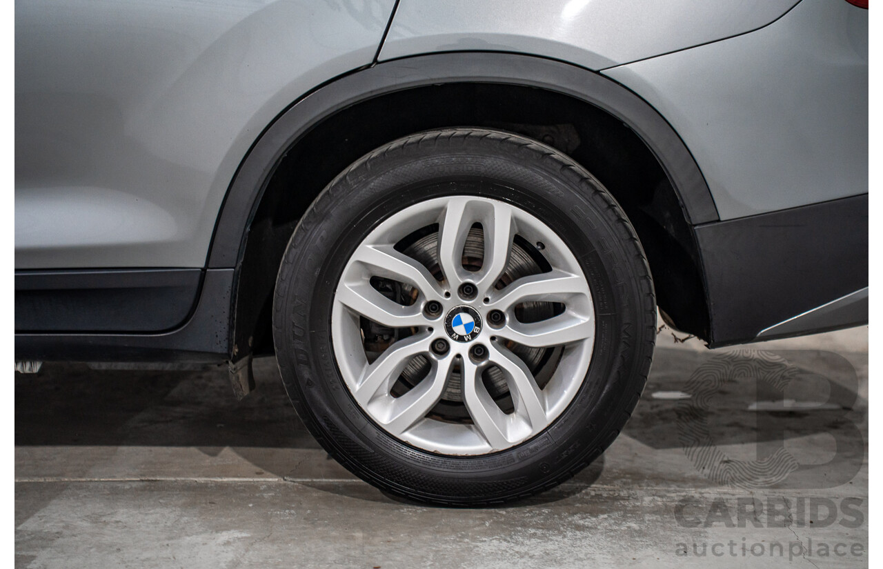 3/2012 BMW X3 xDrive20i F25 4d Wagon Space Grey Metallic Turbo 2.0L