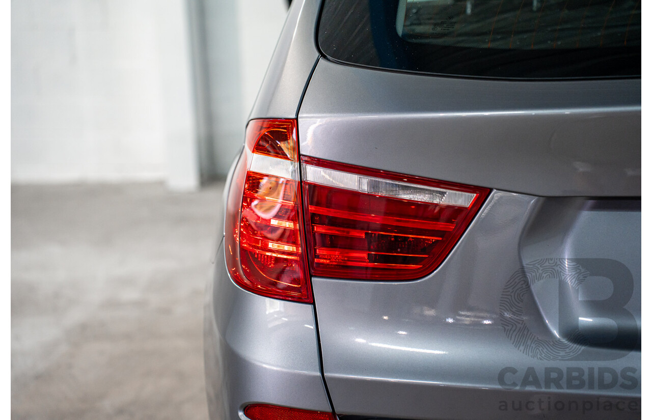 3/2012 BMW X3 xDrive20i F25 4d Wagon Space Grey Metallic Turbo 2.0L