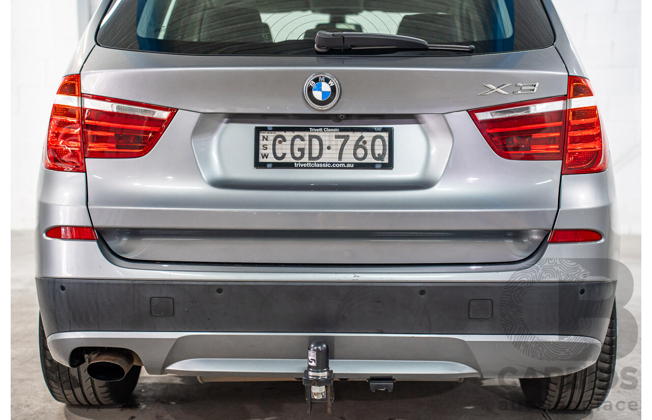 3/2012 BMW X3 xDrive20i F25 4d Wagon Space Grey Metallic Turbo 2.0L
