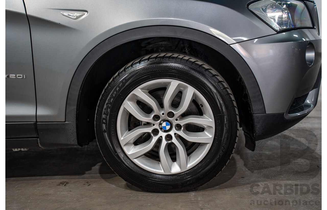 3/2012 BMW X3 xDrive20i F25 4d Wagon Space Grey Metallic Turbo 2.0L
